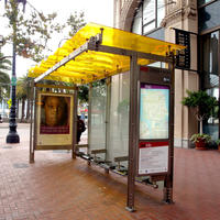 Outdoor bus stop shelter for sale