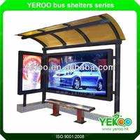 Outdoor Bus Stop Shelter For Advertisement Use