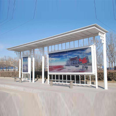 Outdoor advertising light box bus stop shelter station