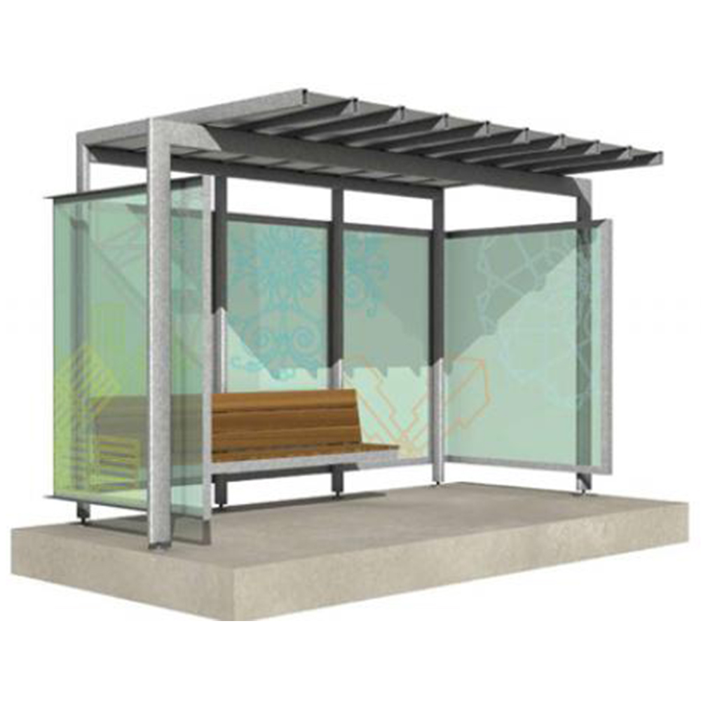 Street Furniture Modern Advertising Light Box Bus Shelter