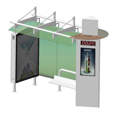 Customized dimensions galvanized material bus shelter suppliers for sale
