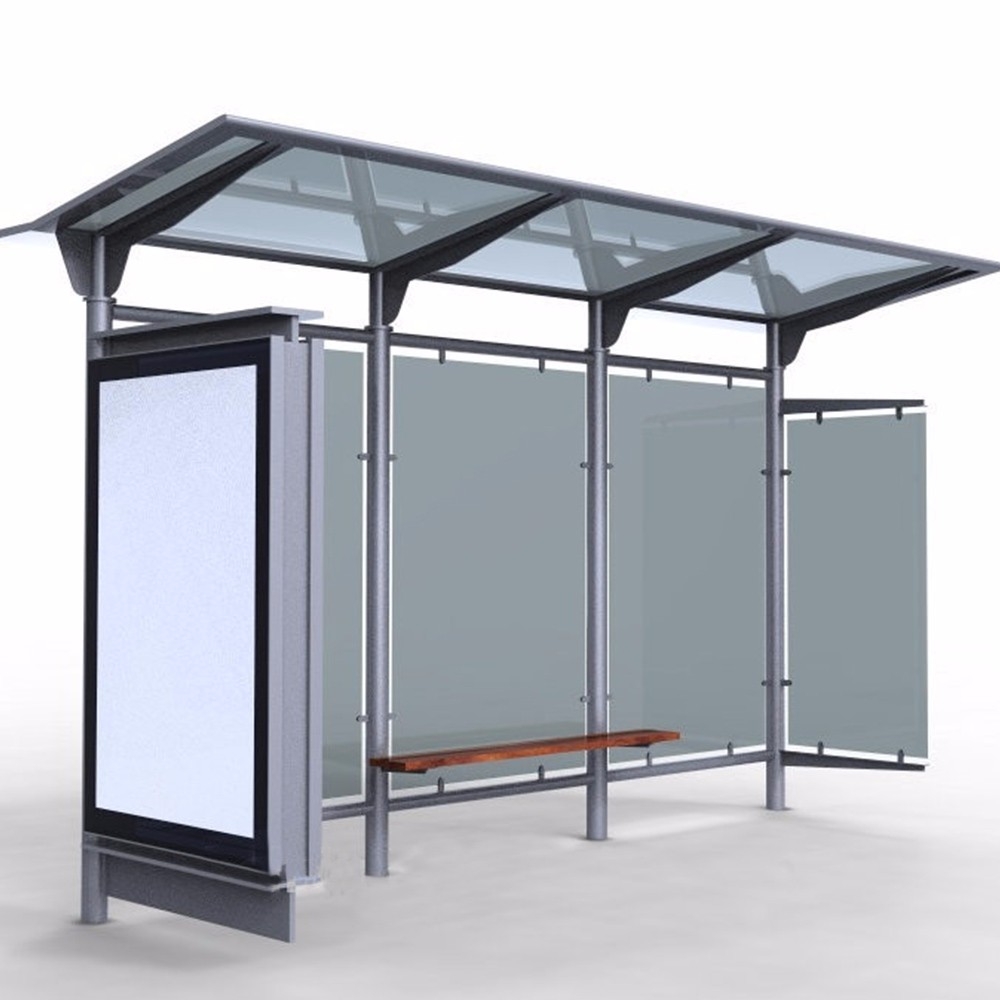 Bus Stop Shelter Manufacture Steel Structure