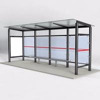 Modern Style Metal Bus Stop Shelters Design
