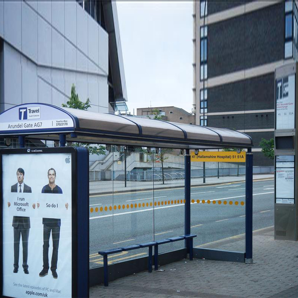 Nice design advertising matel light box bus station