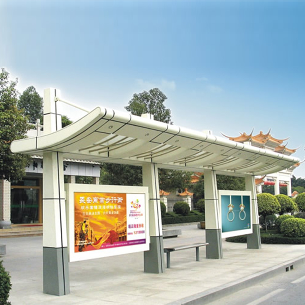 Outdoor furniture bus stop station for city construction