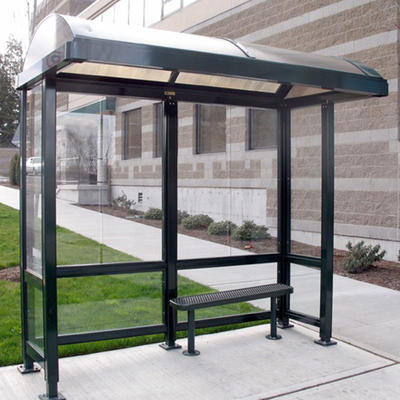 Outdoor furniture metal structure bus stop shelter prices