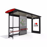 Customizable Outdoor Advertising Bus Shelter For Sale