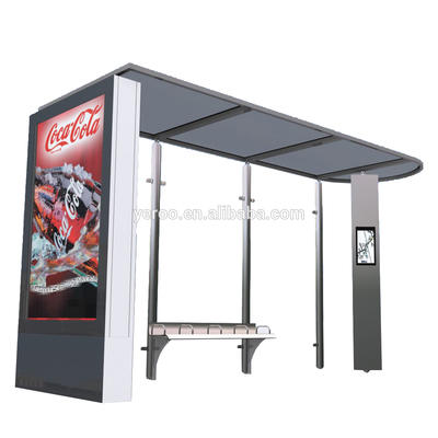 New arrival bus stop station waiting shed with chairs