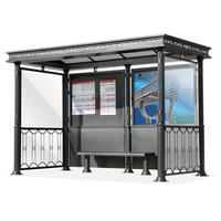 2020 street furniture customized metal bus shelter