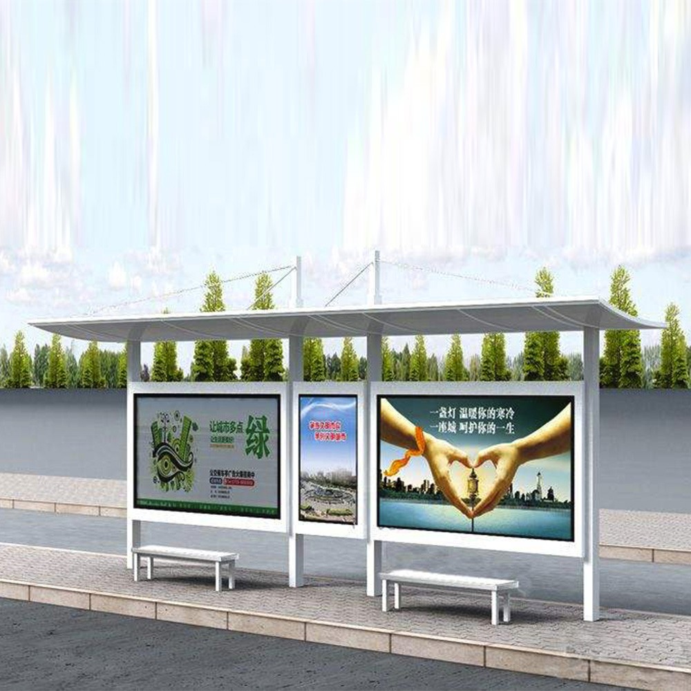 New design customized bus station bus stop shelters for sale