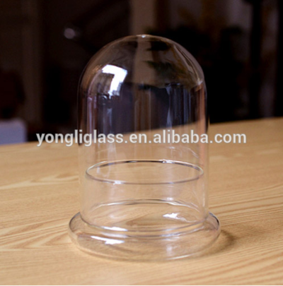 Cylinder-shaped glass micro landschaft ,microlandschaft glass vases with glass base,clear glass cover
