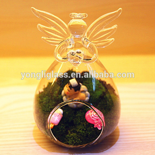 Christmas angel design glass crafts for kids and home decor, christmas decoration, special christmas gifts