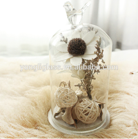 New product beautiful glass decoration for home,elegent glass dome, fancy glass gifts