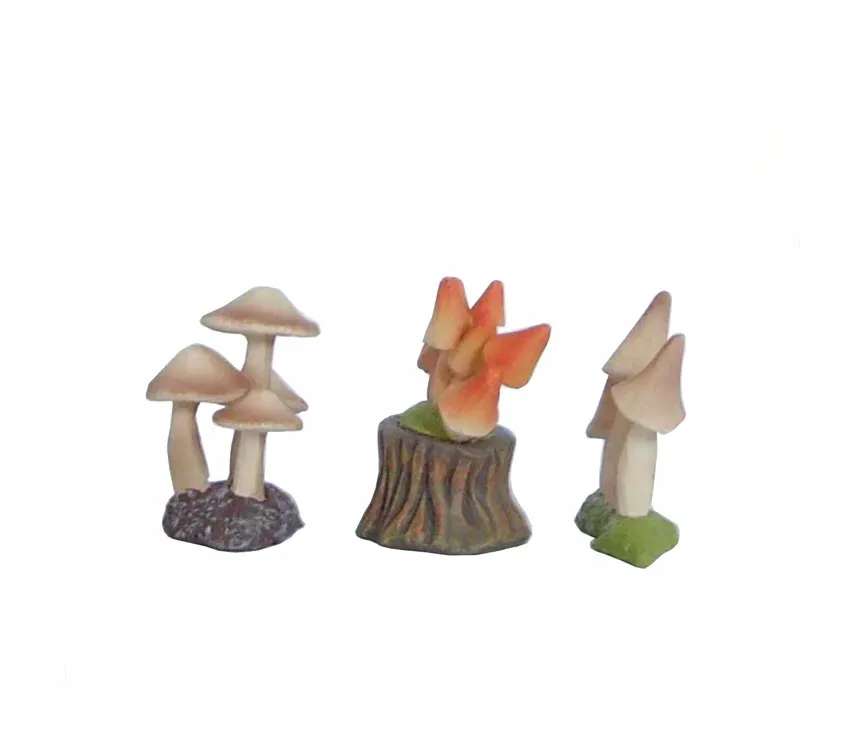 Handmade Making custom artificial mushroom models garden plant resin craft