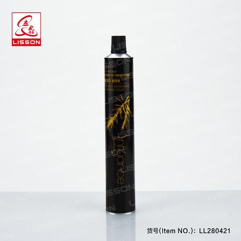 D28 hair color cream hair dye cosmetic flexible empty ointment aluminum packaging tube