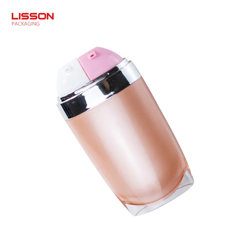20ml*2 Customize empty cosmetic double dual chamberpump bottle for skin care cream