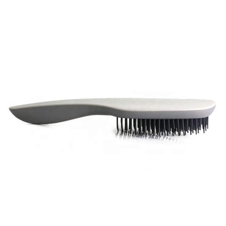 Professional Private Label Oval Detangling Matte Paddle Straightener Tangle Free Hair brush