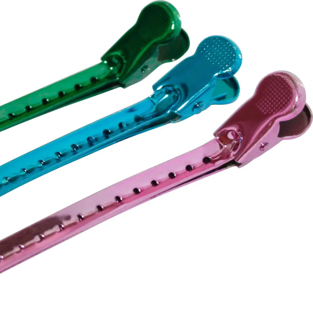 Colorful Grip Clips Hairdressing Sectioning Cutting Hair Clamps Clip