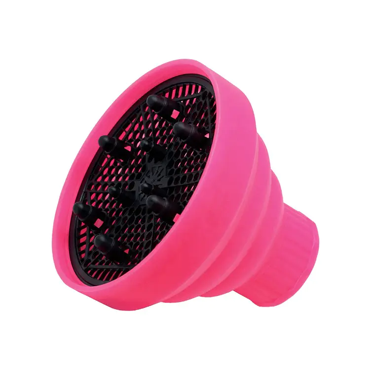 Custom Lightweight Collapsible Hair Dryer Diffuser High Temperature Resistant Salon Silicone Foldable Hairdryer Diffuser