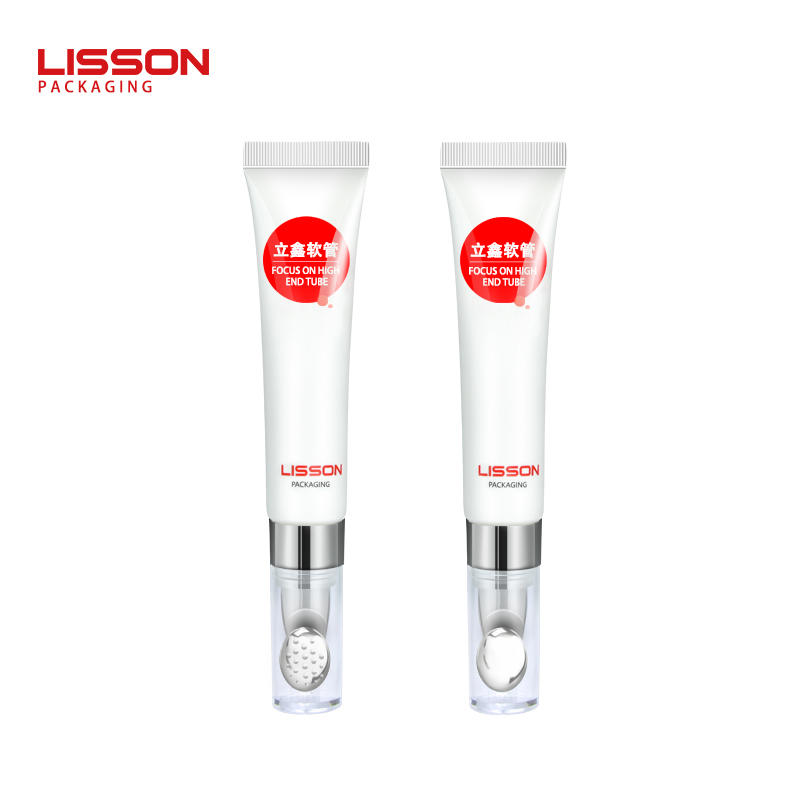 15-20ml empty custom skincare eye cream packaging tube with new metal applicator
