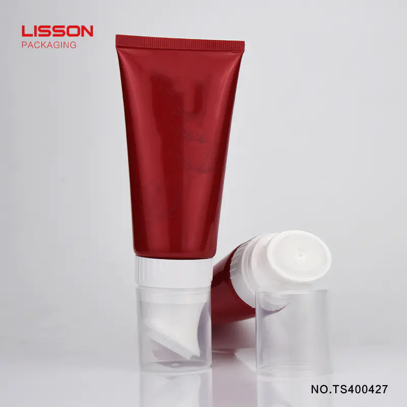D40 the third generation facial cleanser cosmetic lotion brush tube with rotary switch removable head tube packaging plastic