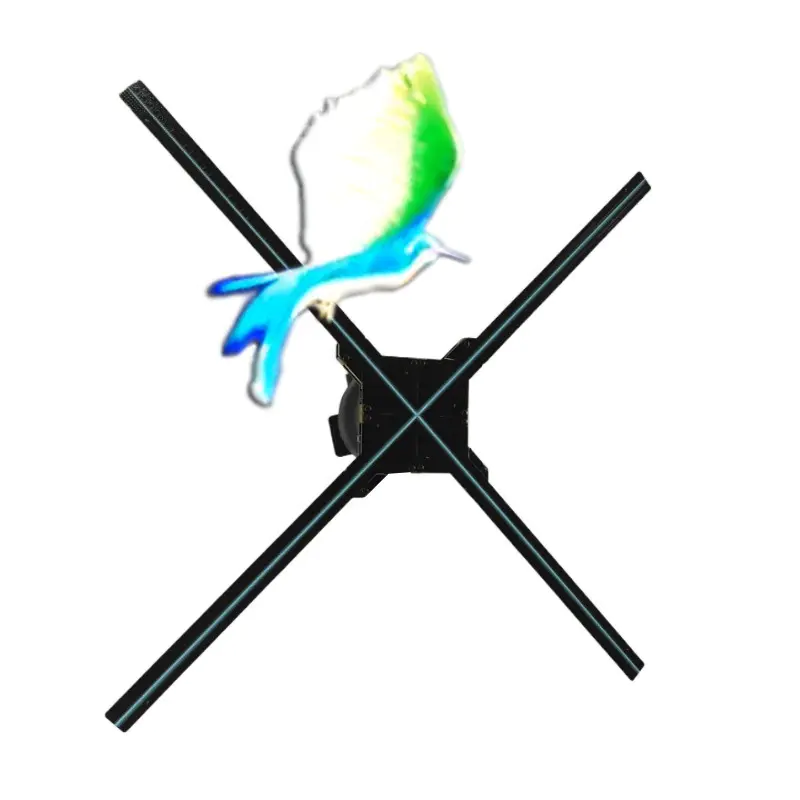 Best quality65 cm 4 blades with wifi/app 3d hologram advertising fan equipment