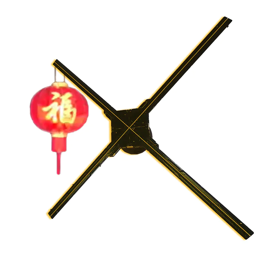 Shopping Gifts 100cm Splicing Cover LED Hologram Fan Projector 3d Holographic Display