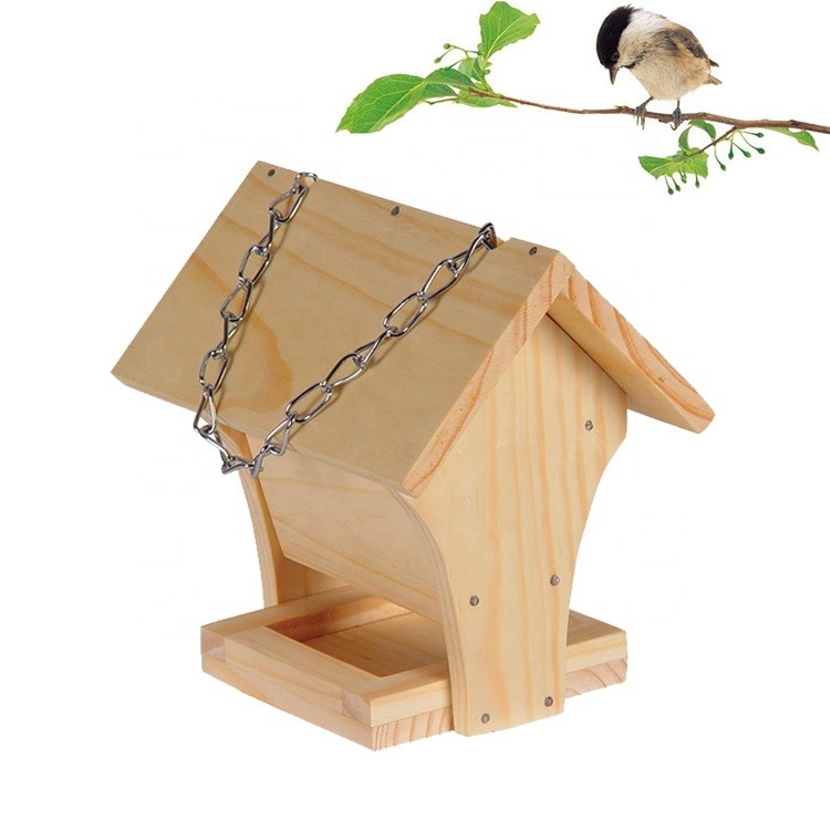 Customized small cute outdoor decoration pigeons bird house,Build and paint a classic wooden feeder