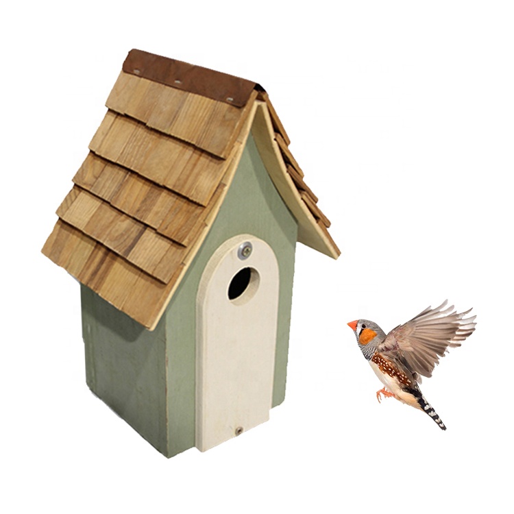custom color painted garden decor wooden bird house small wood birdcage
