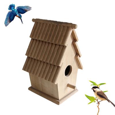 customized eco-friendly small wooden bird house practical birds cages