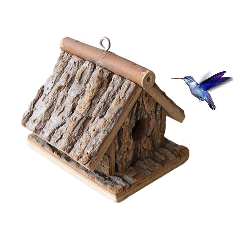 concise style factory direct handmade wooden environmental protection bird house