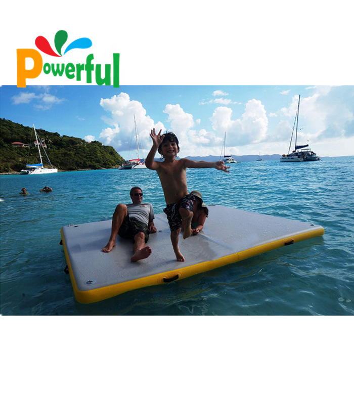 inflatable floating pad