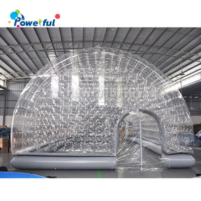 Inflatable tunnel dome tent swimming pool cover tent with air pump for winner