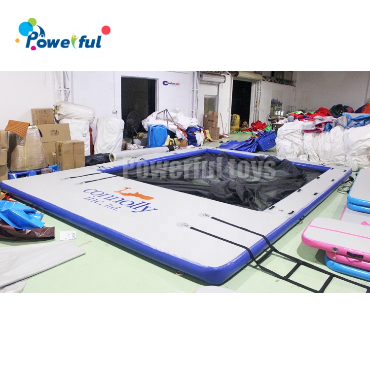 Customized size Outdoor inflatable float ocean water pool for yacht