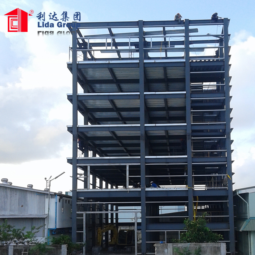 Low cost prefabricated steel structure hotel school building