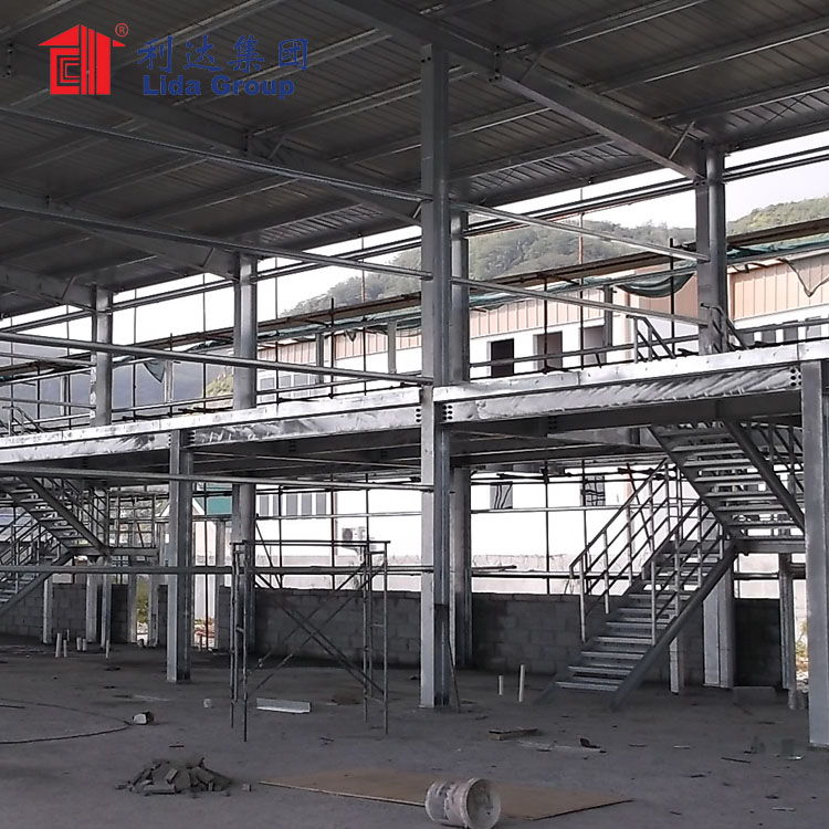 Prefabricated cheap steel structure two-story bridge building
