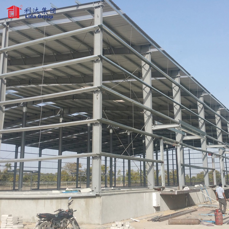 Steel frame structures factory, small factory building