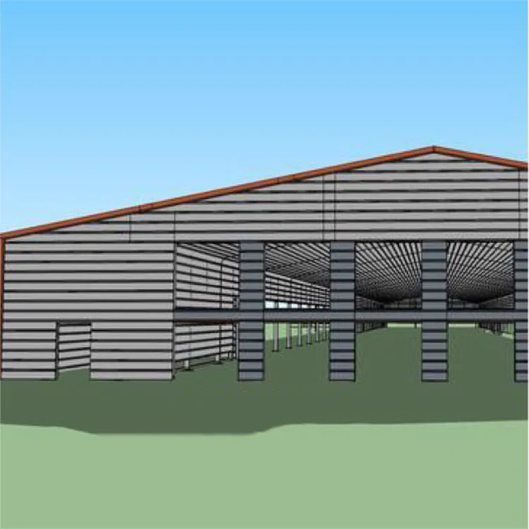 H beam steel structure poultry house farm