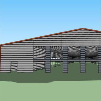 H beam steel structure poultry house farm