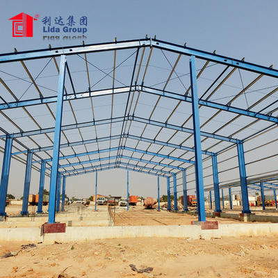 Permanent steel structure industrial warehouse