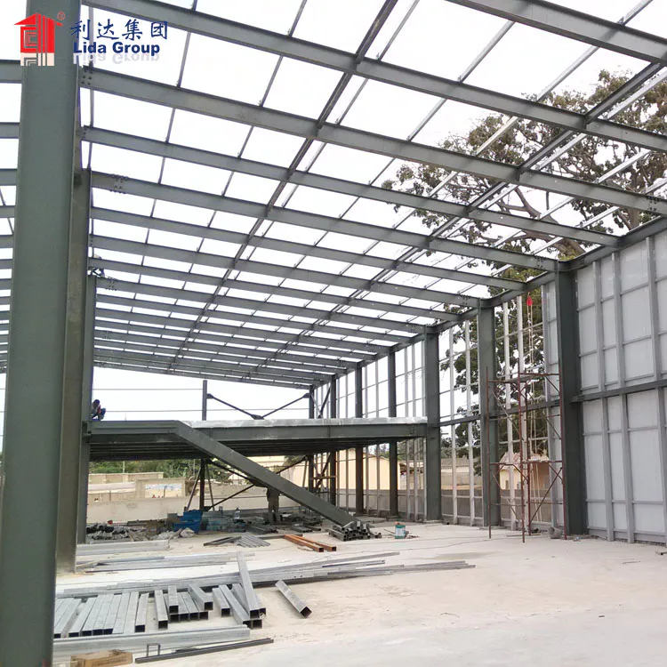9m high wind snow fire earthquake resistant steel construction prefab warehouse for rent korea for sale