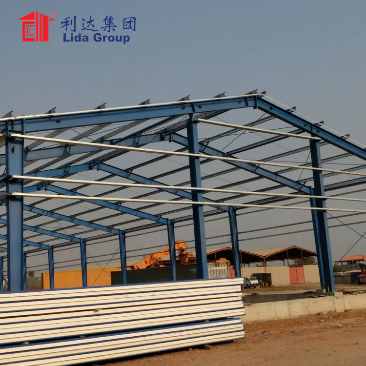 Made in China Q235 Prefab construction of steel structures warehouse