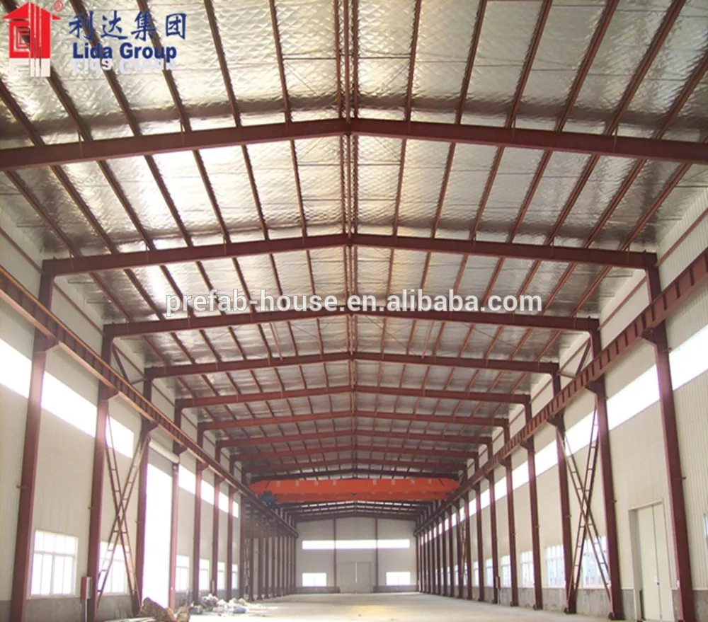Two Story Steel Structure Frame Warehouse Construction Design