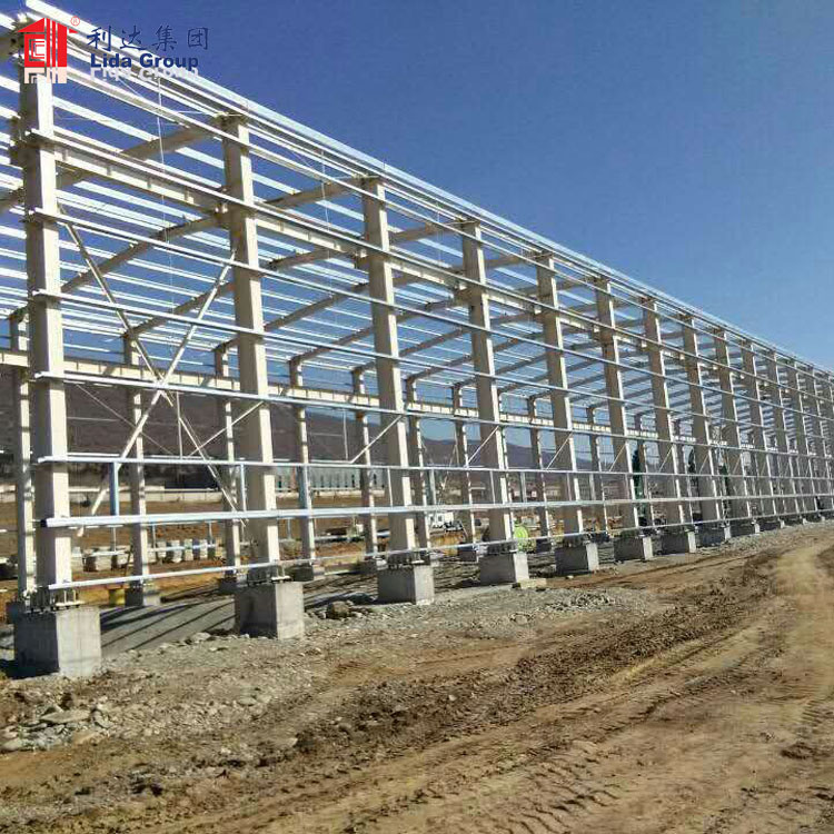 Wind resistant construction design steel structure warehouse drawings, simple steel structure warehouse design