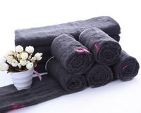 Factory Price 100% Bamboo Charcoal Hand Towel Face Towel Sets with Logo