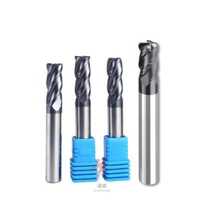 Tungsten Steel 4 Flutes Metal Mill End Milling Cutter Ballnose Milling Cutter