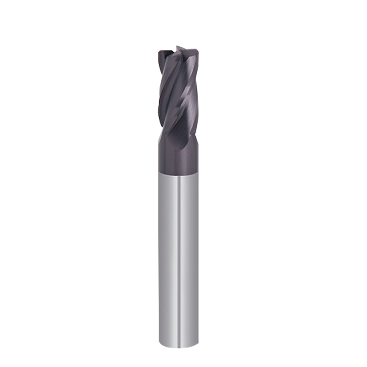 HRC60 Cutter 3/16*5/8*3/16*2 Solid Carbide 4 Flutes Corner Radius End Mills 4mm Flute Cnc 4 Flute End Mills