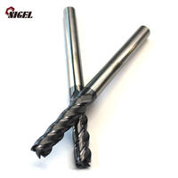 Wholesale china4 flutes square cutter end mill packaging by plastic box