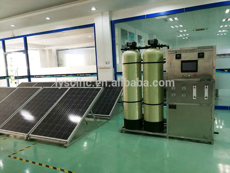 0.25 to 50 m3/H commercial RO reverse osmosis treatment Plant Solar water purification
