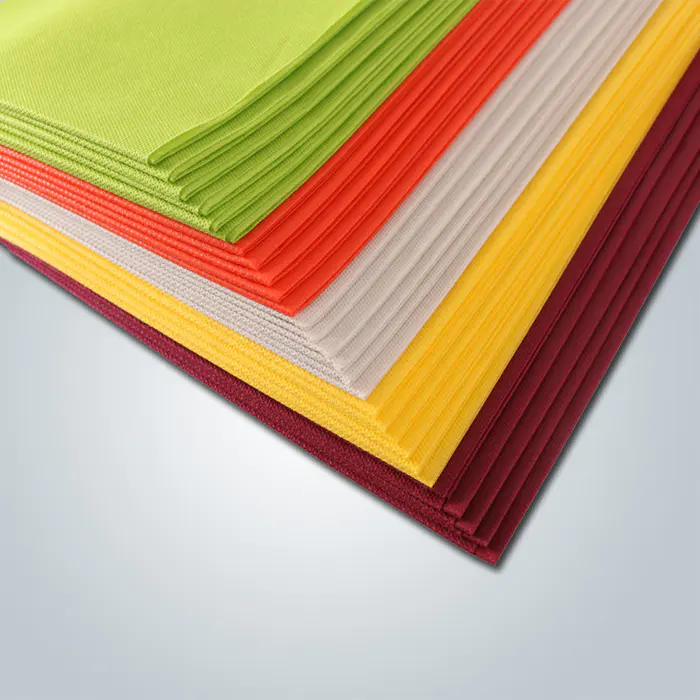 100% Promotional Colorful PP Nonwoven Fabric for Table Cloth Eco Friendly Color Non Woven